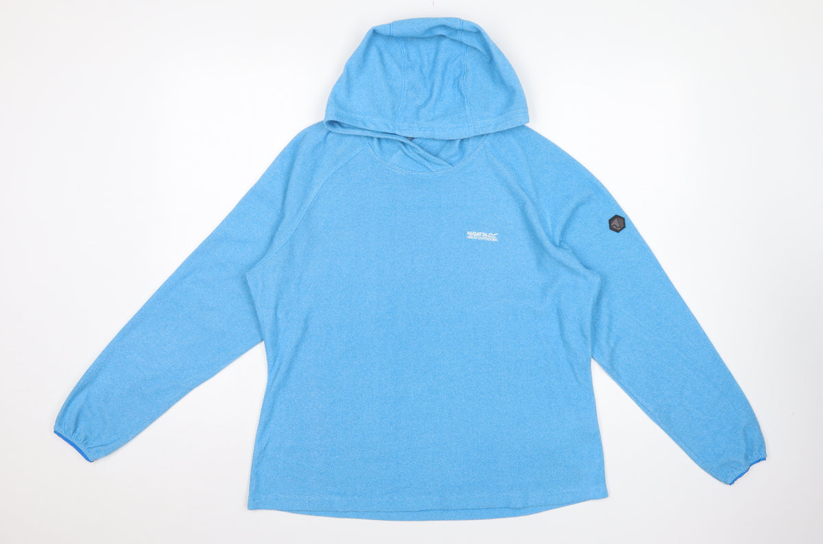 Regatta Women’s Blue UK 16 Hooded Pullover Tunic Zip Pocket
