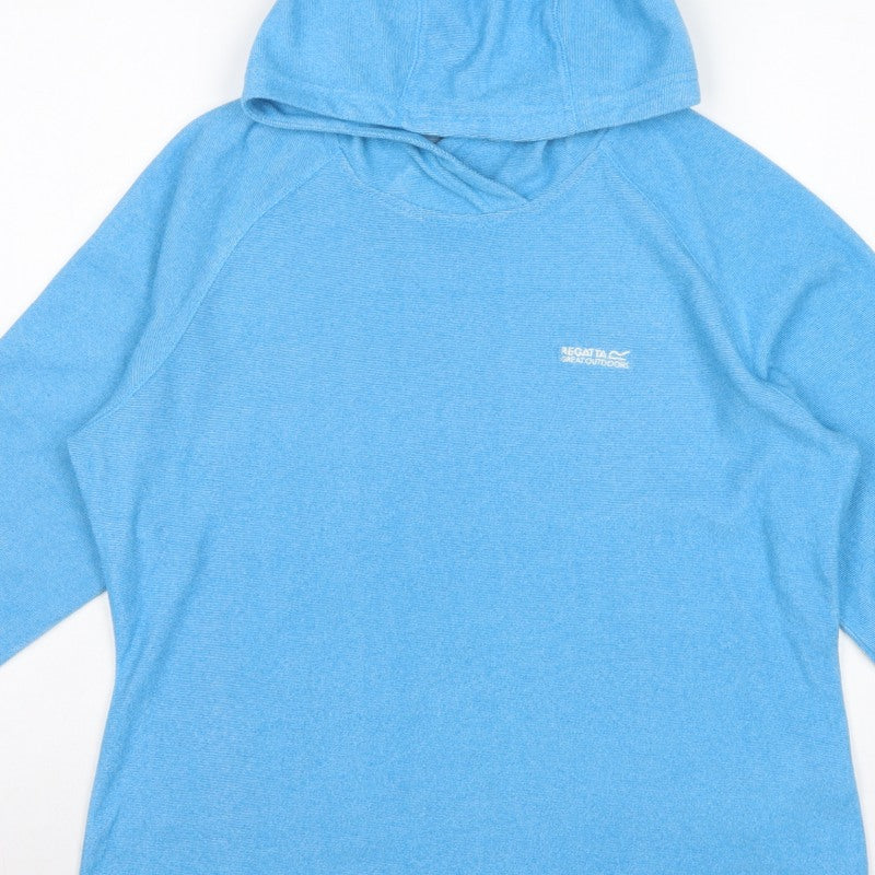 Regatta Women’s Blue UK 16 Hooded Pullover Tunic Zip Pocket