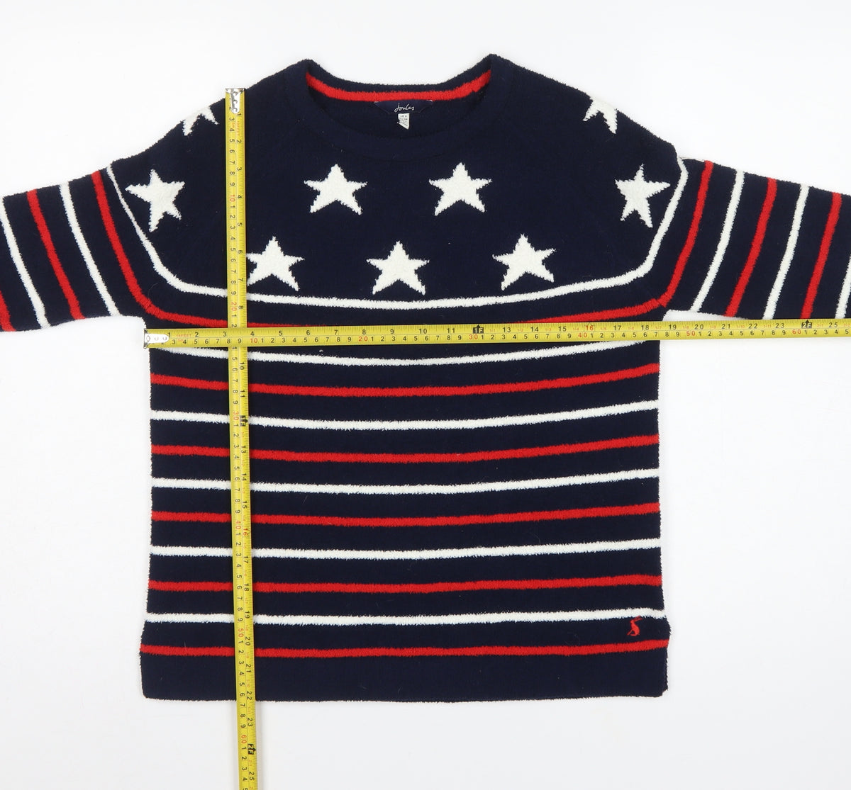 Joules Women’s Navy Star Stripe Knit Pullover Jumper UK 6