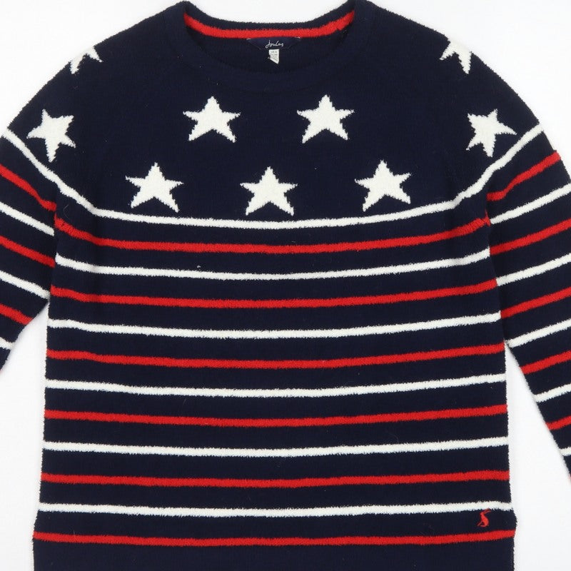 Joules Women’s Navy Star Stripe Knit Pullover Jumper UK 6