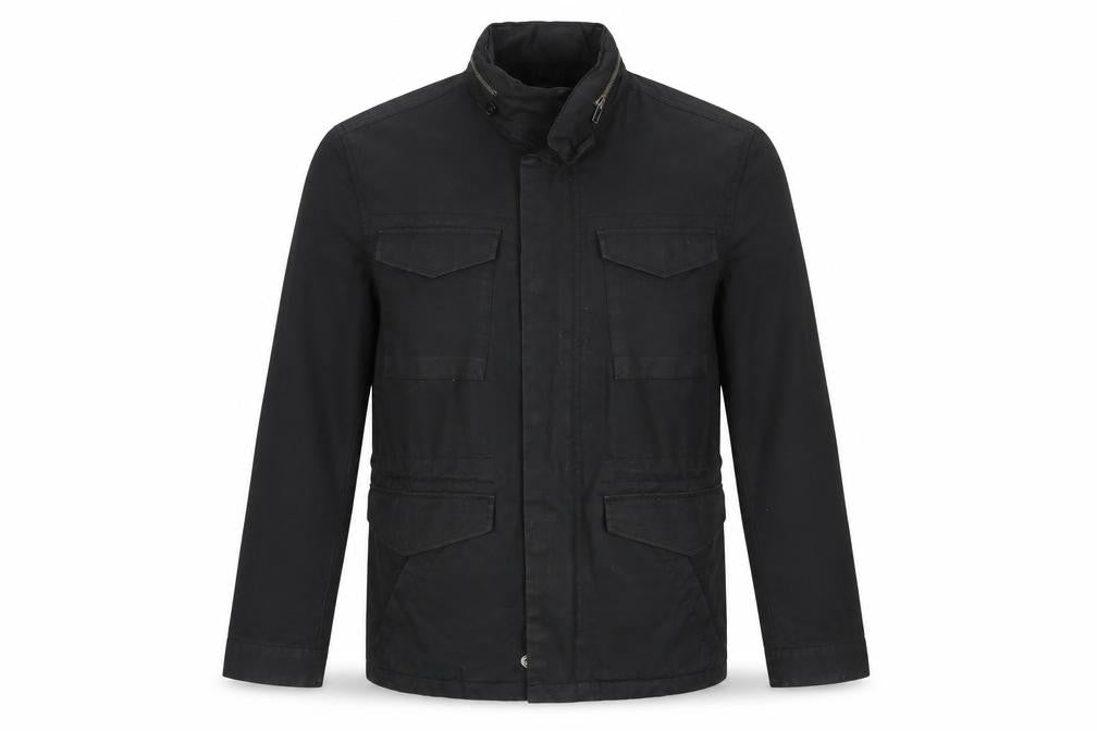 GAP Men’s Black Small Military Field Jacket Zip Pockets