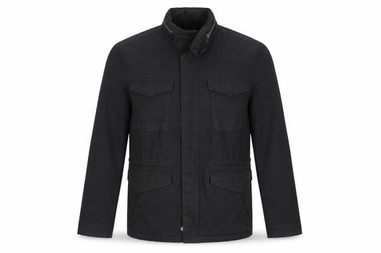 GAP Men’s Black Small Military Field Jacket Zip Pockets