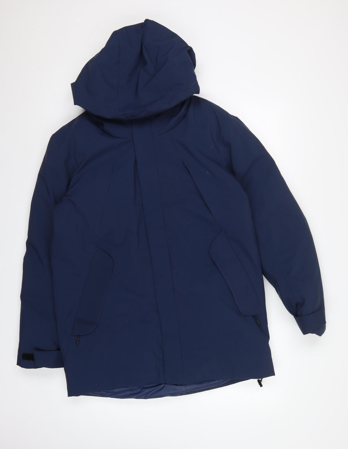 Zara Men’s Blue Size S Hooded Padded Parka Jacket