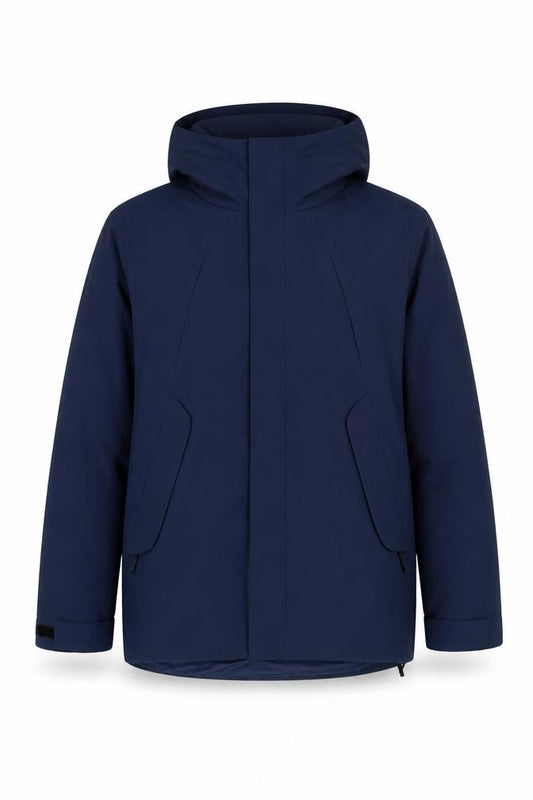 Zara Men’s Blue Size S Hooded Padded Parka Jacket