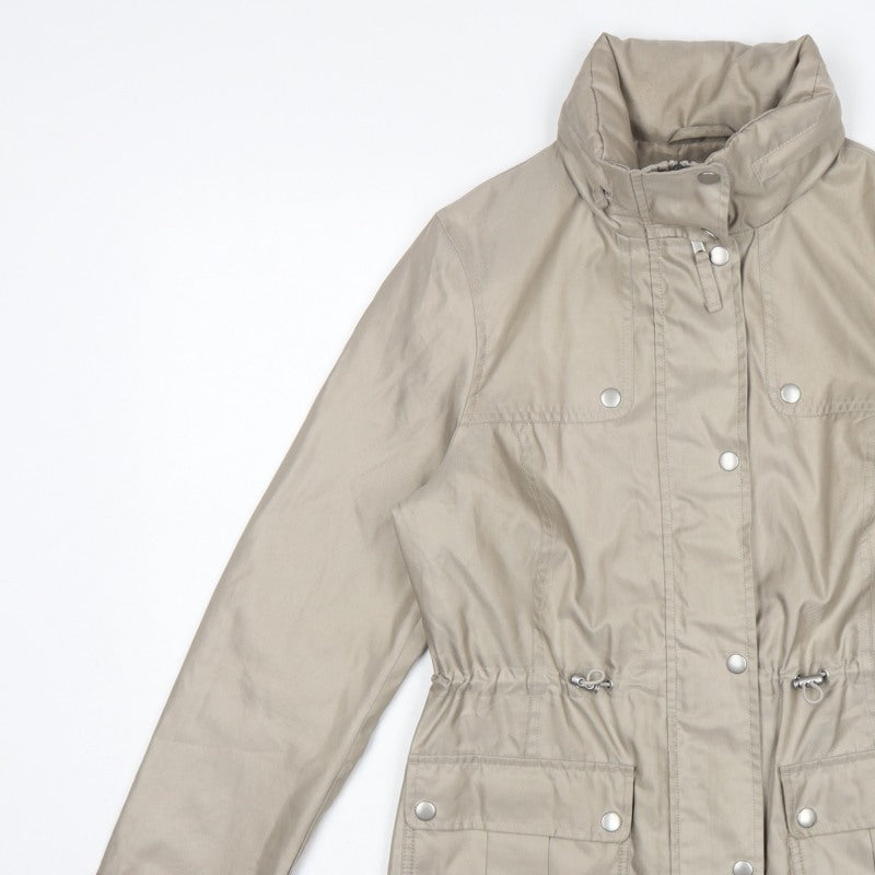 Marks & Spencer Women's Beige UK 18 Parka Jacket Drawstring Pockets