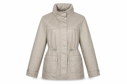 Marks & Spencer Women's Beige UK 18 Parka Jacket Drawstring Pockets