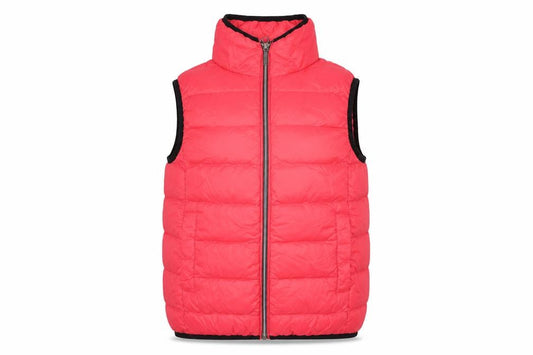 Fransa Women Pink XS Quilted Down Puffer Bodywarmer Waistcoat
