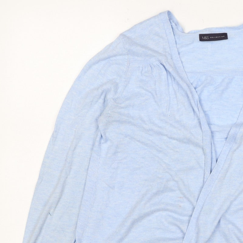 Marks and Spencer Women's Blue UK 14 Open Cardigan Knit