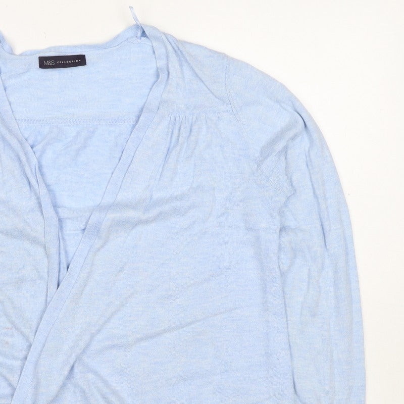 Marks and Spencer Women's Blue UK 14 Open Cardigan Knit