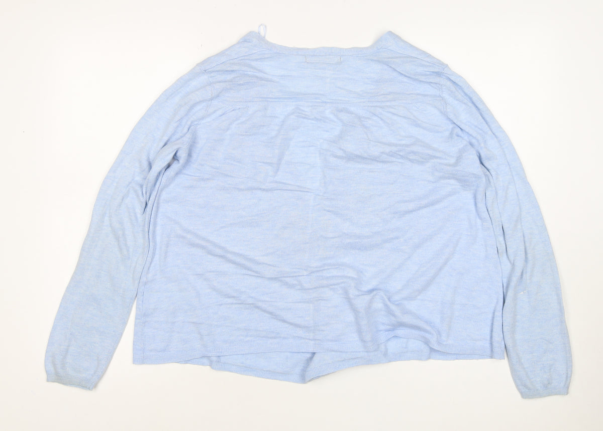 Marks and Spencer Women's Blue UK 14 Open Cardigan Knit