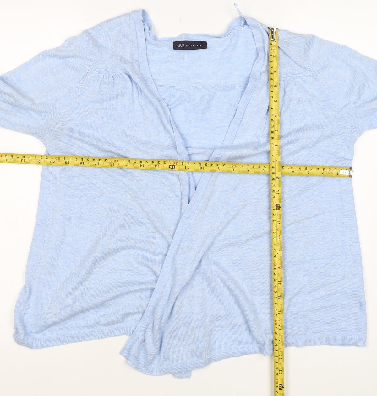 Marks and Spencer Women's Blue UK 14 Open Cardigan Knit