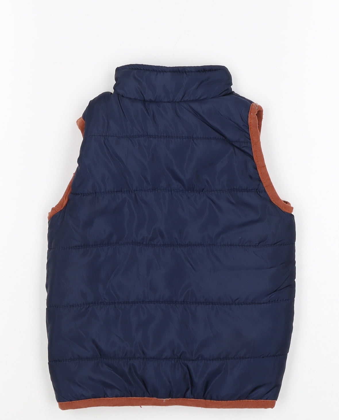 Bench Boys Blue Orange 18-24 Months Padded Quilted Zip Bodywarmer