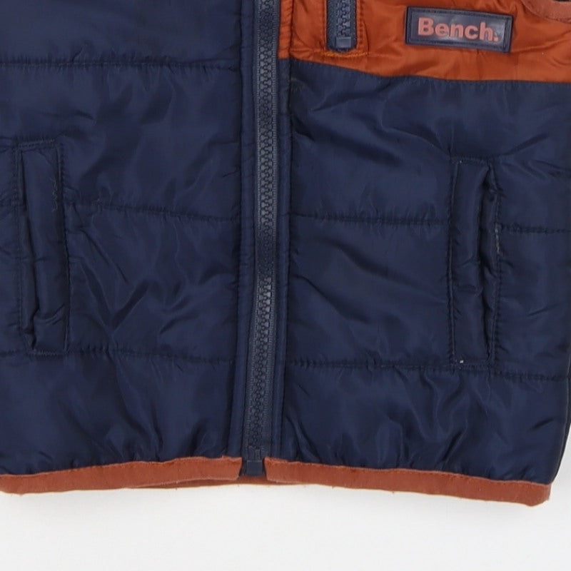 Bench Boys Blue Orange 18-24 Months Padded Quilted Zip Bodywarmer