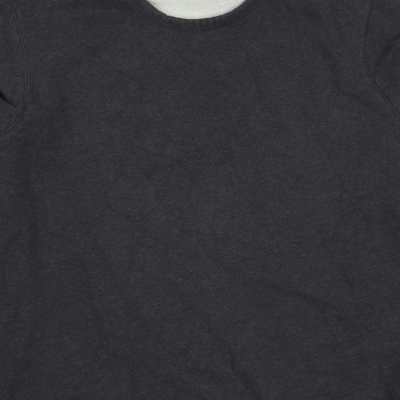 Lands' End Men's Black XL Fleece Crew Neck Pullover Sweatshirt