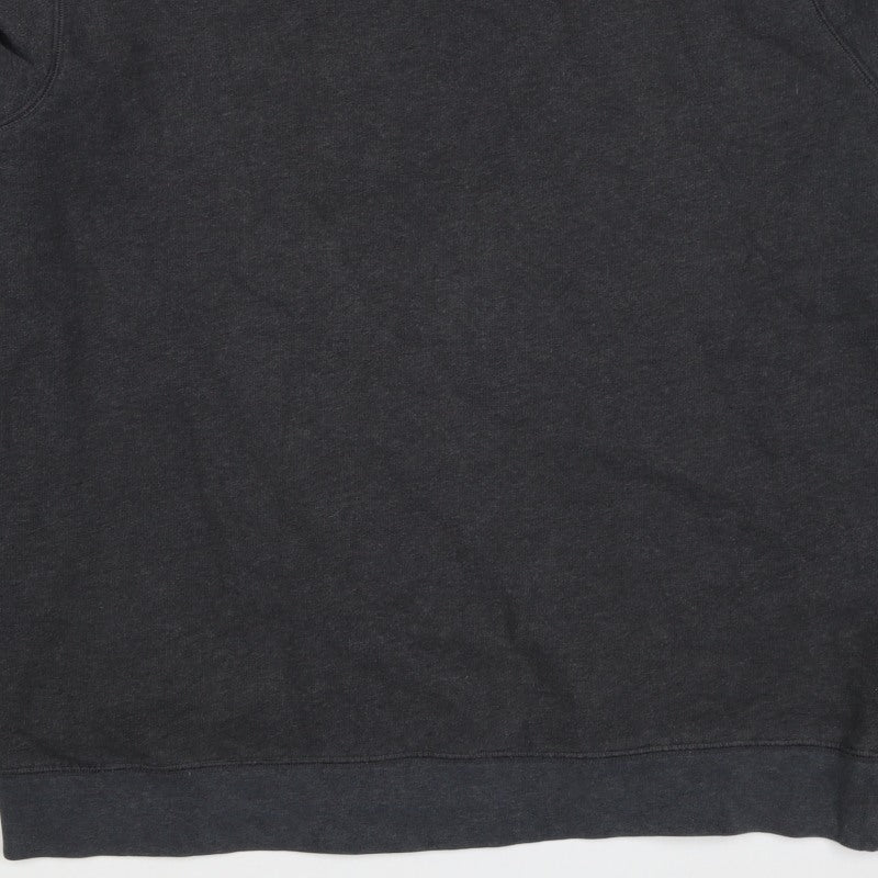 Lands' End Men's Black XL Fleece Crew Neck Pullover Sweatshirt
