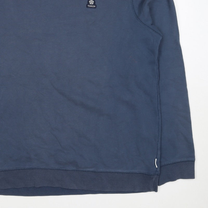 TOG24 Men’s Blue XL Pullover Crew Neck Logo Sweatshirt