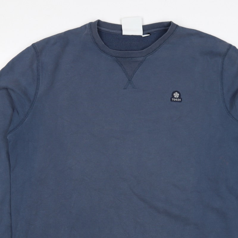 TOG24 Men’s Blue XL Pullover Crew Neck Logo Sweatshirt