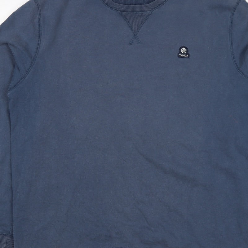 TOG24 Men’s Blue XL Pullover Crew Neck Logo Sweatshirt