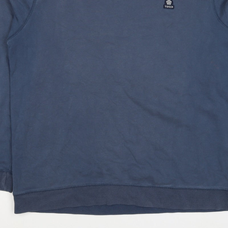 TOG24 Men’s Blue XL Pullover Crew Neck Logo Sweatshirt