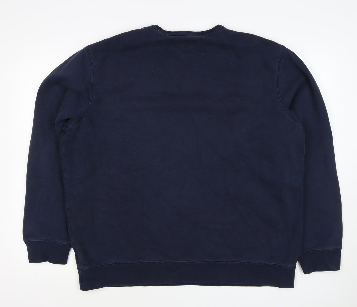 Lands' End Men's Blue XL Crew Neck Pullover Fleece Sweatshirt
