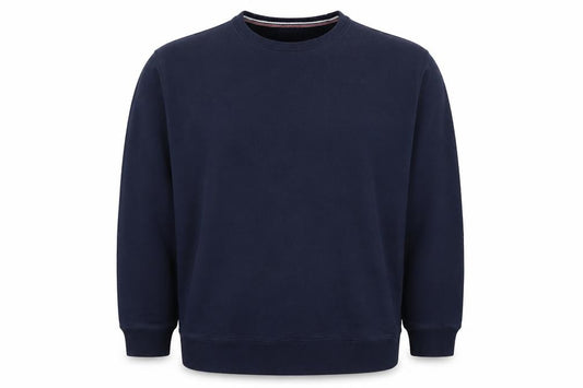Lands' End Men's Blue XL Crew Neck Pullover Fleece Sweatshirt