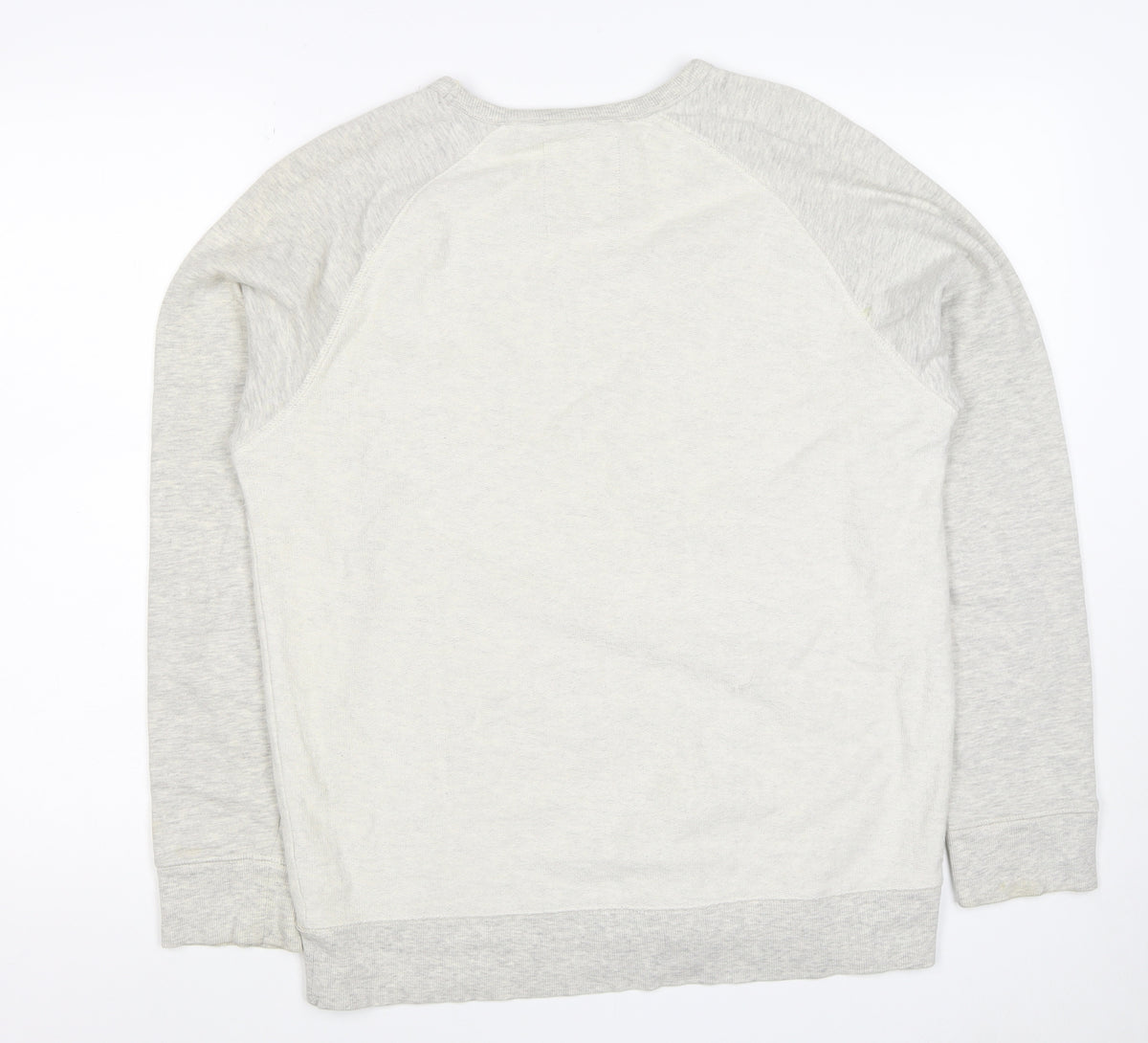 Medium Women’s Grey Crew Neck Pocket Raglan Sweatshirt Size M