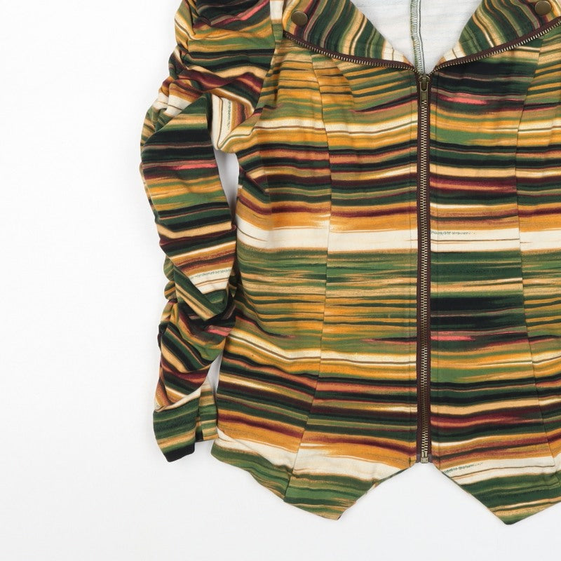 John Paul Richard Women’s Multicoloured M Striped Full Zip Sweatshirt