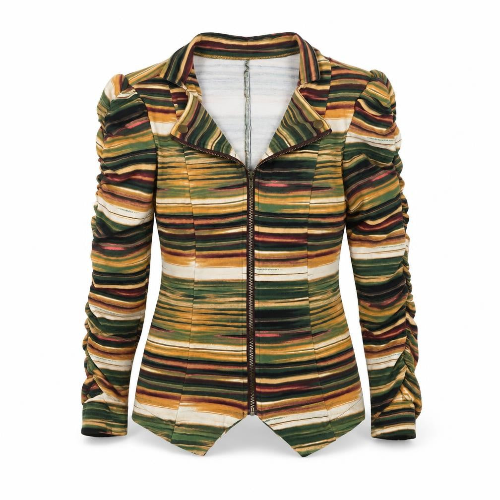 John Paul Richard Women’s Multicoloured M Striped Full Zip Sweatshirt