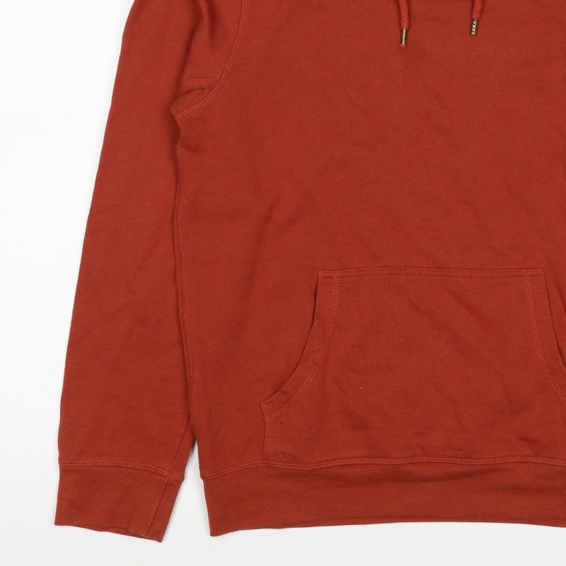 Red Herring Men’s Orange Small Pullover Hooded Fleece Hoodie