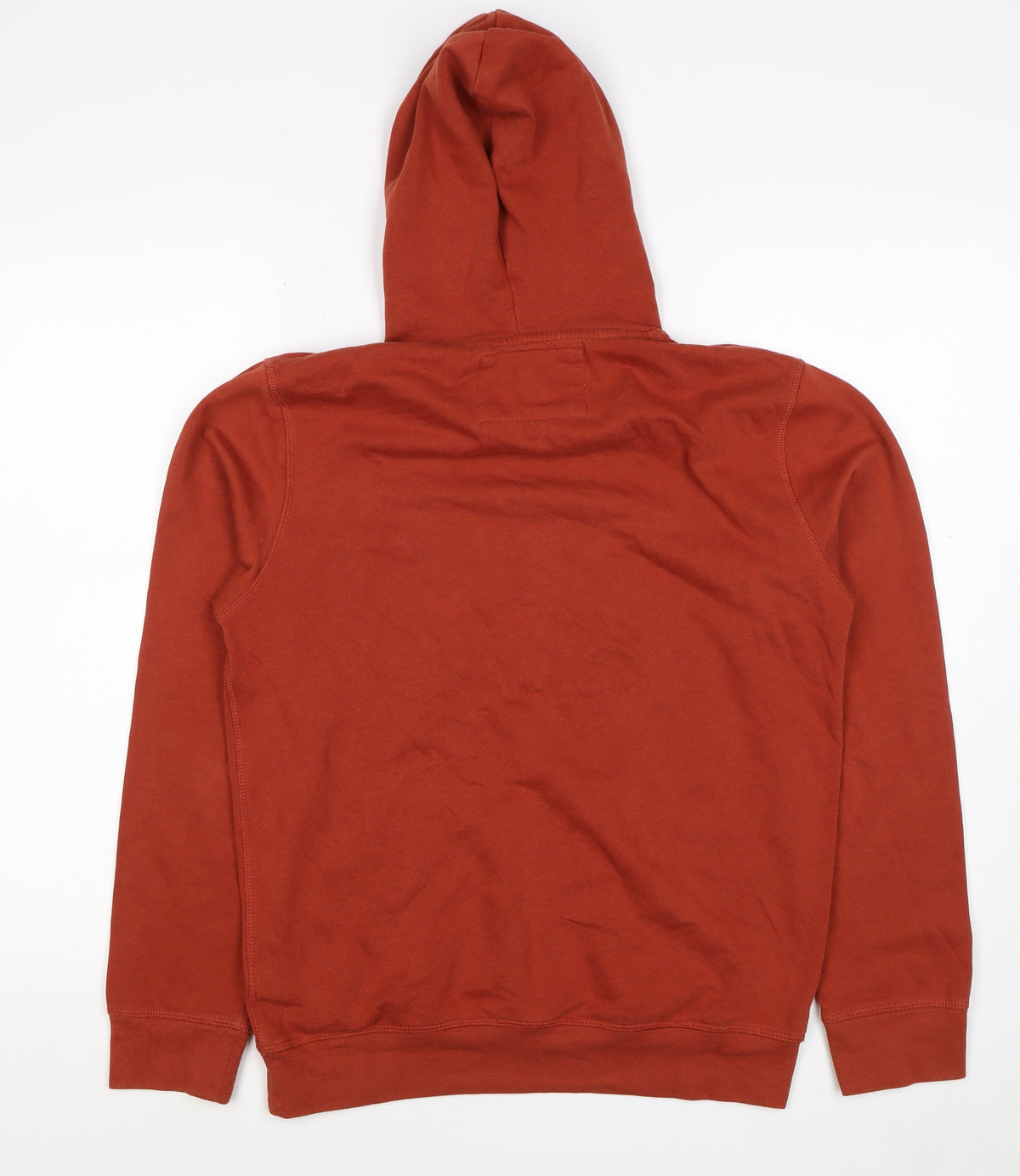Red Herring Men’s Orange Small Pullover Hooded Fleece Hoodie