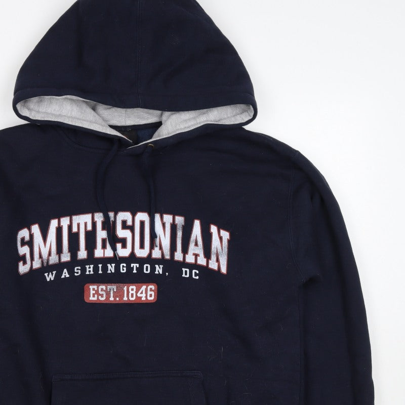 Prairie Mountain Men’s Navy M Smithsonian Graphic Pullover Hoodie
