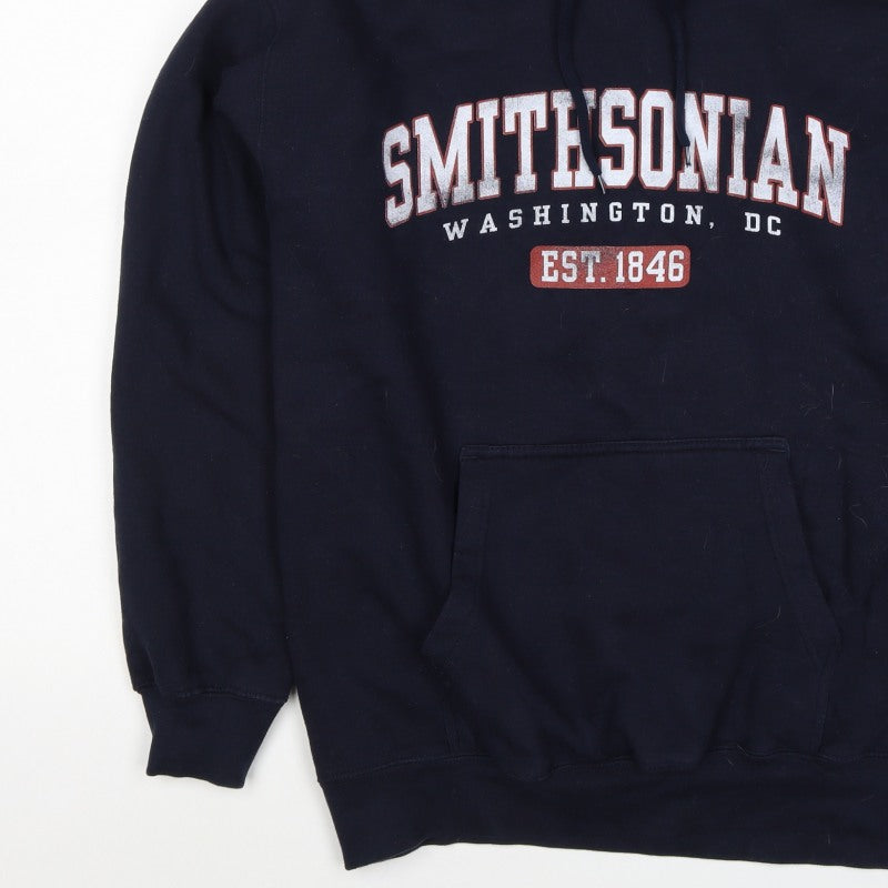 Prairie Mountain Men’s Navy M Smithsonian Graphic Pullover Hoodie