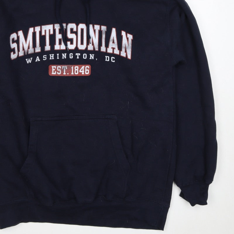 Prairie Mountain Men’s Navy M Smithsonian Graphic Pullover Hoodie