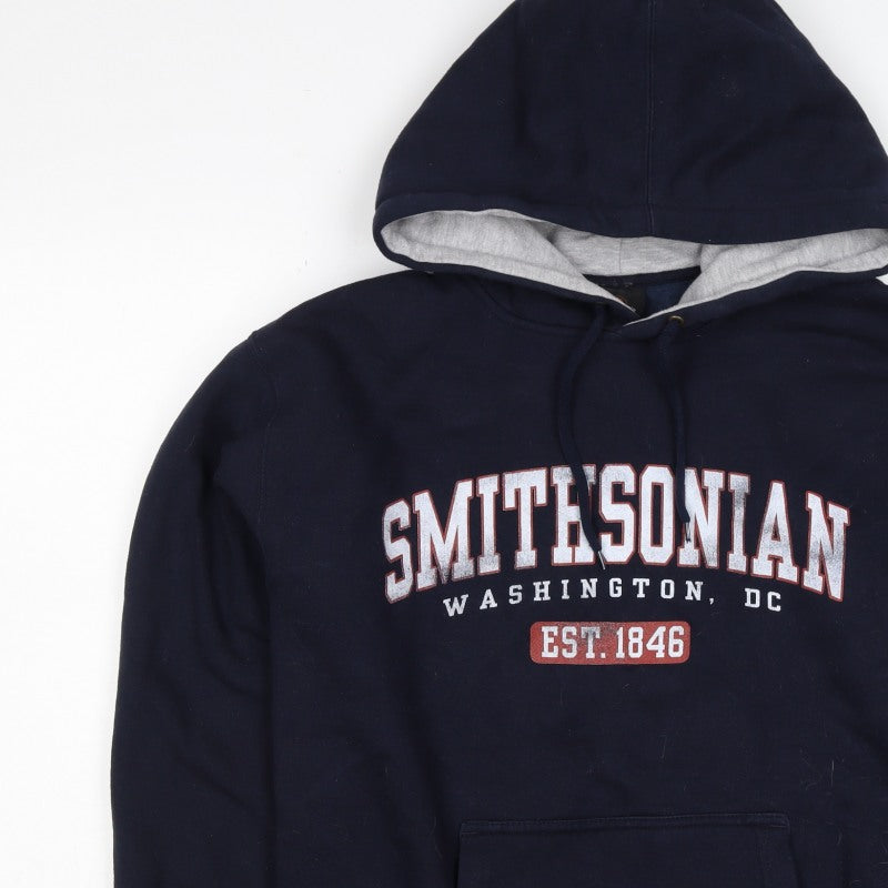 Prairie Mountain Men’s Navy M Smithsonian Graphic Pullover Hoodie
