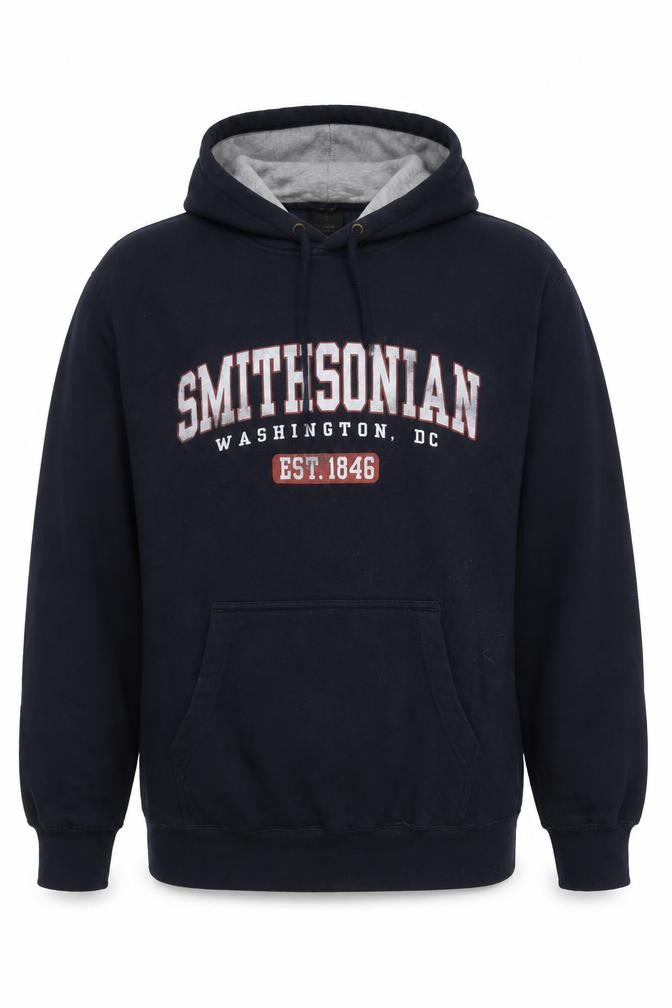 Prairie Mountain Men’s Navy M Smithsonian Graphic Pullover Hoodie