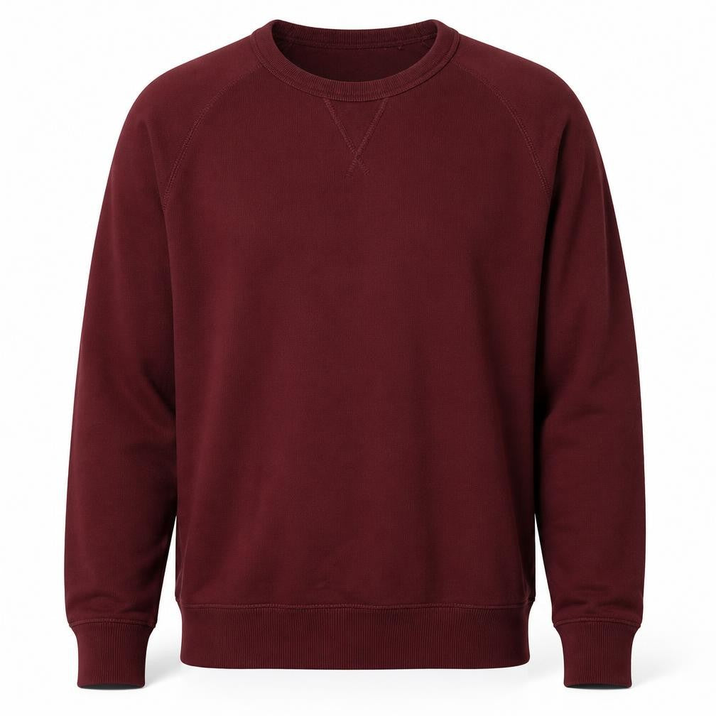 Uniqlo Men’s Red M Crew Neck Cotton Pullover Sweatshirt