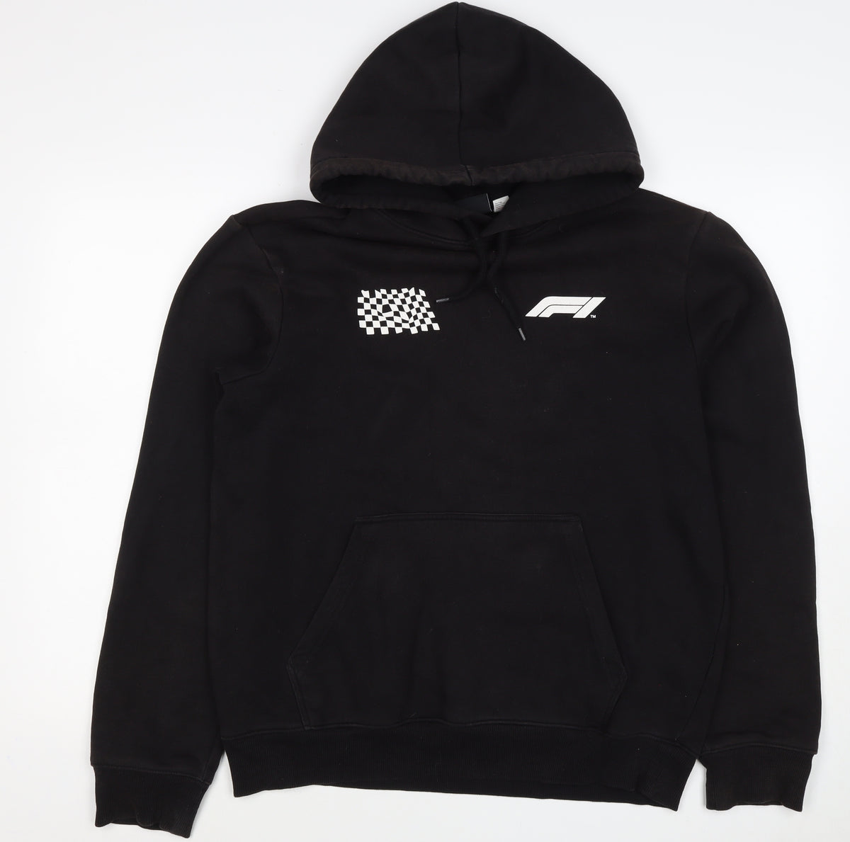 H&M Men’s Black M Formula 1 Racing Graphic Pullover Hoodie