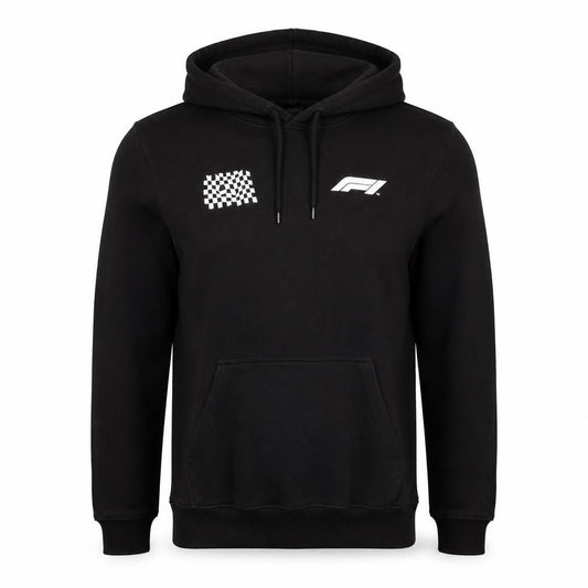 H&M Men’s Black M Formula 1 Racing Graphic Pullover Hoodie