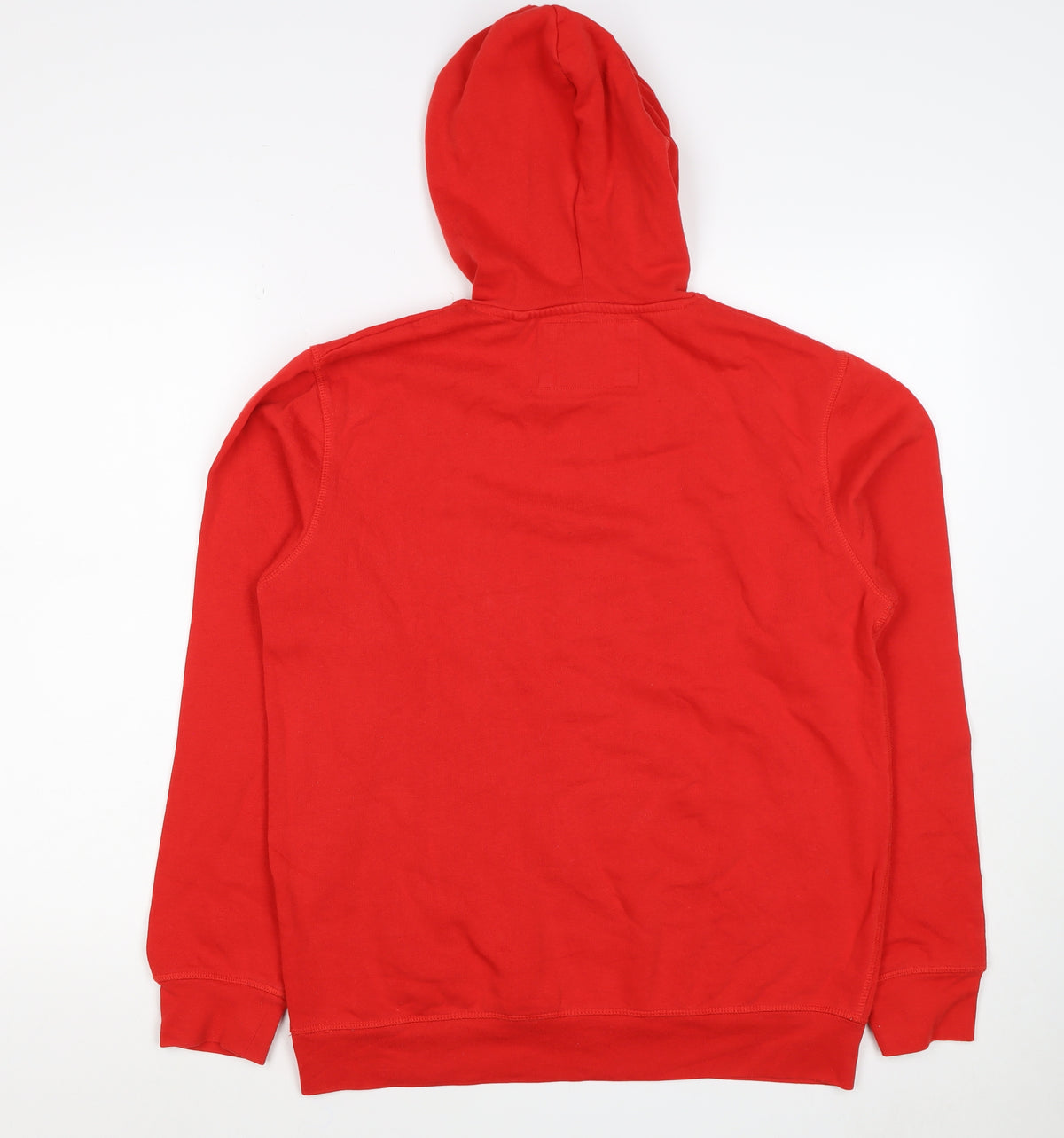 Red Herring Men’s Red Small Pullover Hoodie Drawstring Pocket