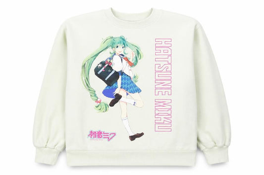 Hatsune Miku Girls Green 11-12 Years Anime Graphic Sweatshirt