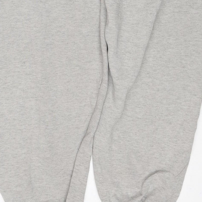 Let's Frams... Women Grey M Jogger Sweatpants Drawstring