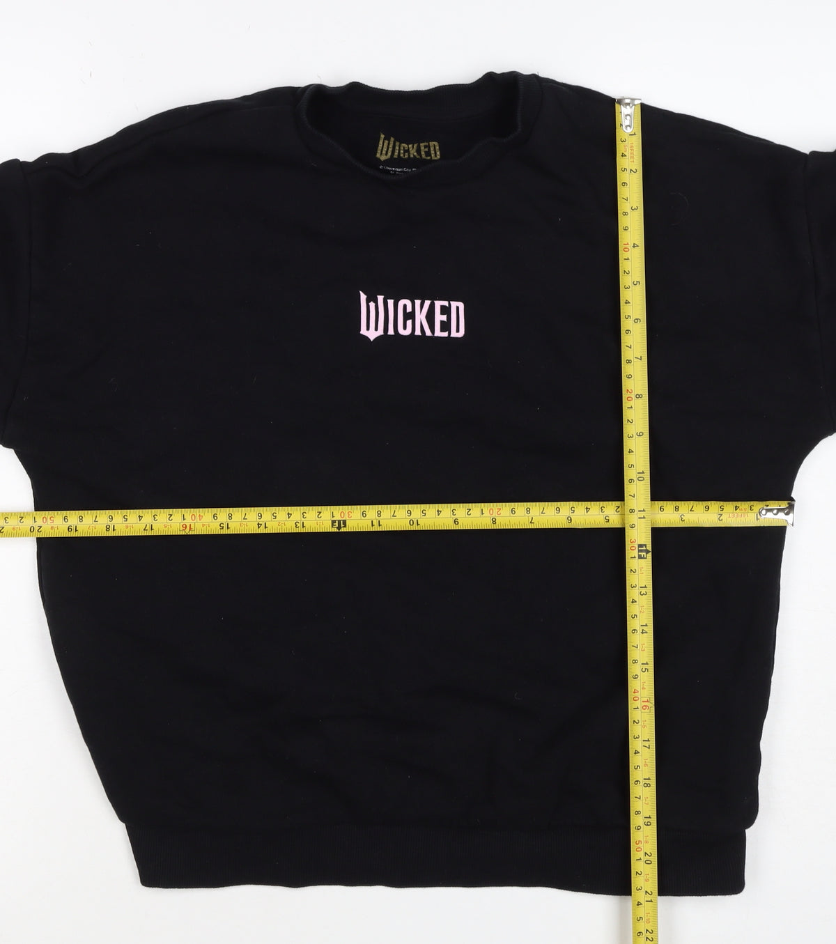 Wicked Girls Black Pink Graphic Print Pullover Sweatshirt 12-13 Years