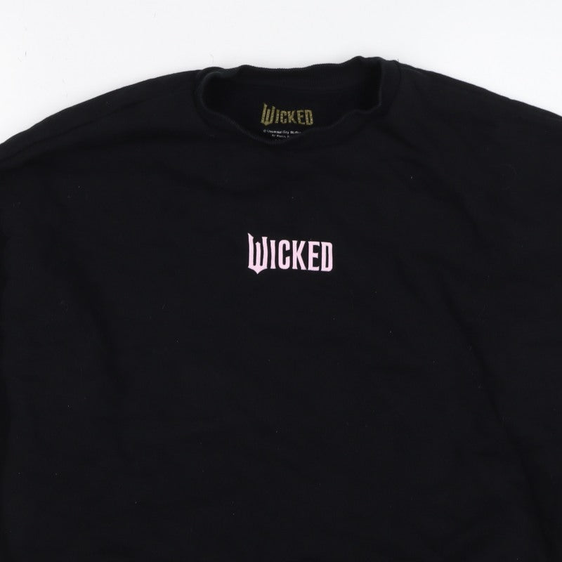 Wicked Girls Black Pink Graphic Print Pullover Sweatshirt 12-13 Years