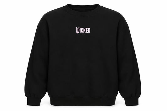 Wicked Girls Black Pink Graphic Print Pullover Sweatshirt 12-13 Years
