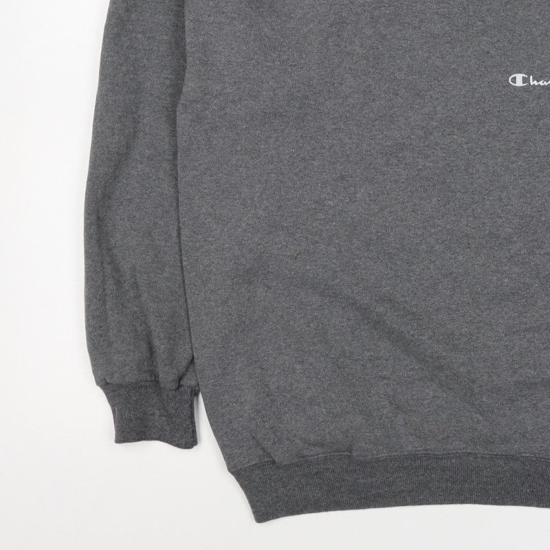 Champion Men’s Grey Logo Crew Neck Pullover Sweatshirt Size M