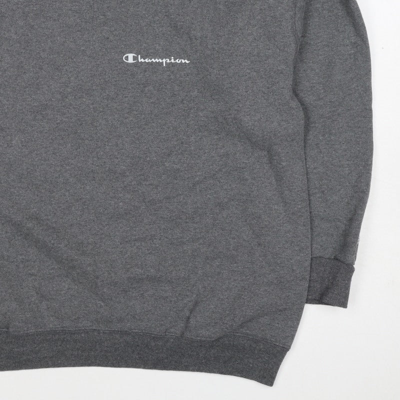 Champion Men’s Grey Logo Crew Neck Pullover Sweatshirt Size M