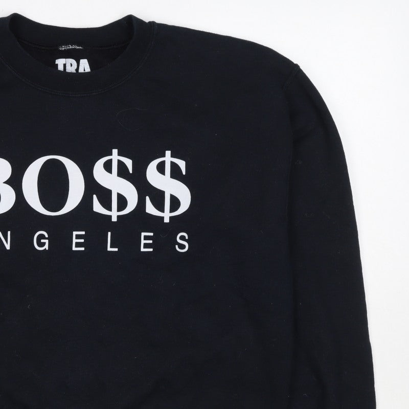 Trash Men’s Black M Pullover Sweatshirt BOSS Angeles Graphic Print