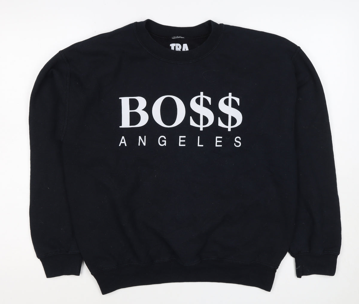 Trash Men’s Black M Pullover Sweatshirt BOSS Angeles Graphic Print