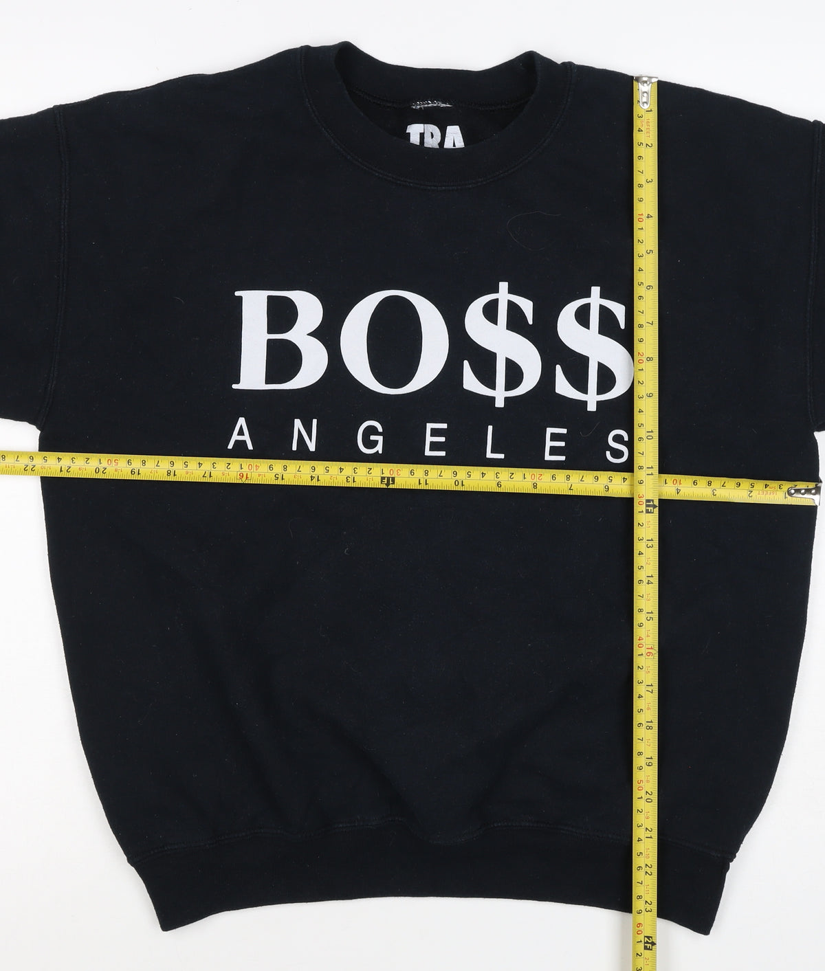 Trash Men’s Black M Pullover Sweatshirt BOSS Angeles Graphic Print