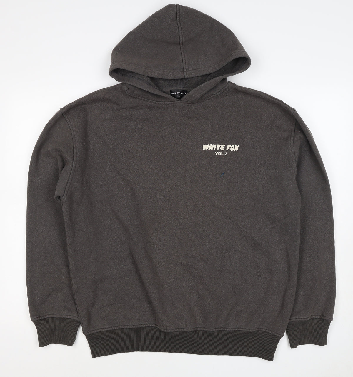 White Fox Mens Black M Pullover Hoodie Graphic Print Vol.3